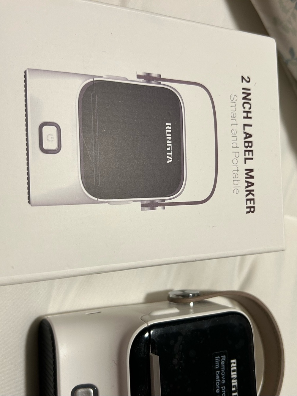 2-Inch Portable Label Maker - White and Black